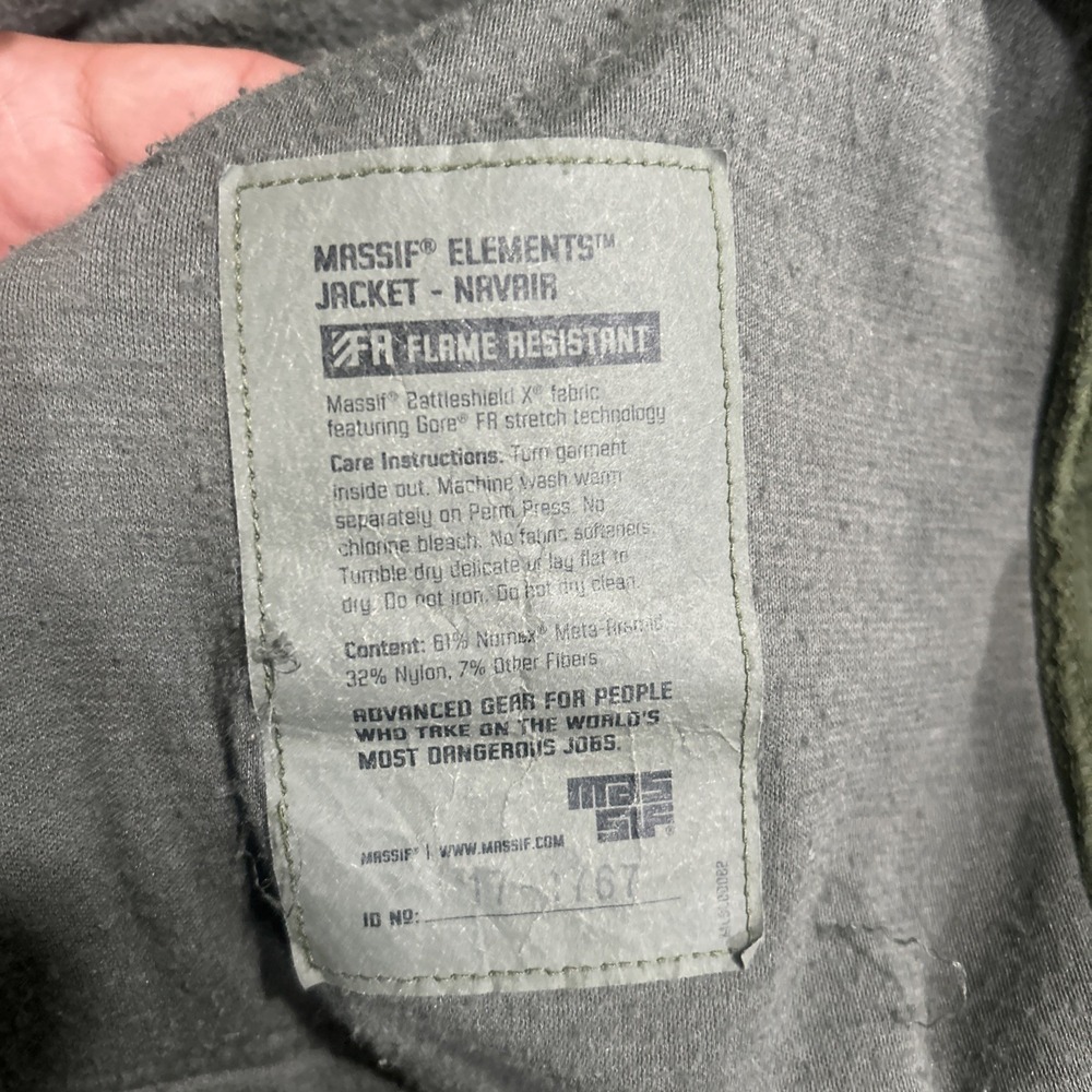 Massif Elements Cwas Jacket Green Flame-Resistant… - image 5